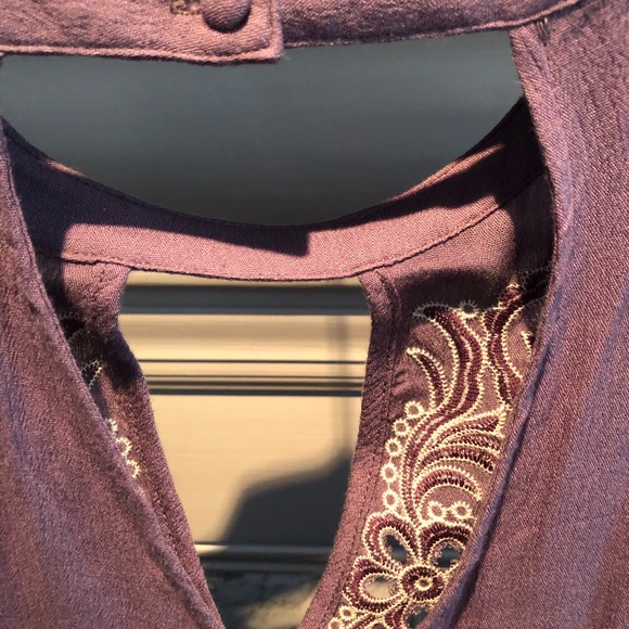 Boutique Lilac purple short dress or long shirt. L - Picture 4 of 7